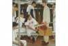 Norman Rockwell's 'The Rookie (The Red Sox Locker Room),' 1957.