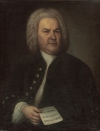 Elias Gottlob Haussmann's portrait of Johann Sebastian Bach.