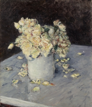 Gustave Caillebotte&#039;s &#039;Yellow Roses in a Vase,&#039; 1882.