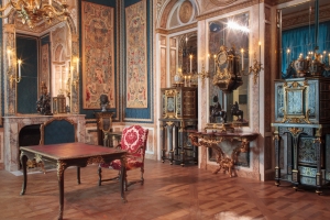 The Louvre&#039;s 18th-century decorative arts galleries.