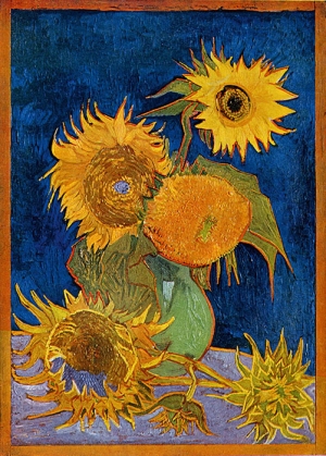 Vincent Van Gogh&#039;s &#039;Six Sunflowers,&#039; 1888. 
