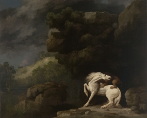 George Stubbs&#039; &#039;A Lion Attacking a Horse,&#039; 1770.