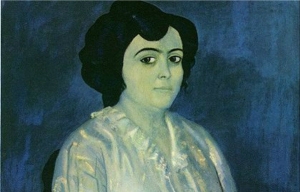 A detail of Pablo Picasso&#039;s &#039;Madame Soler.&#039;