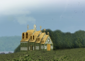 A rendering of Grayson Perry&#039;s &#039;A House for Essex.&#039;