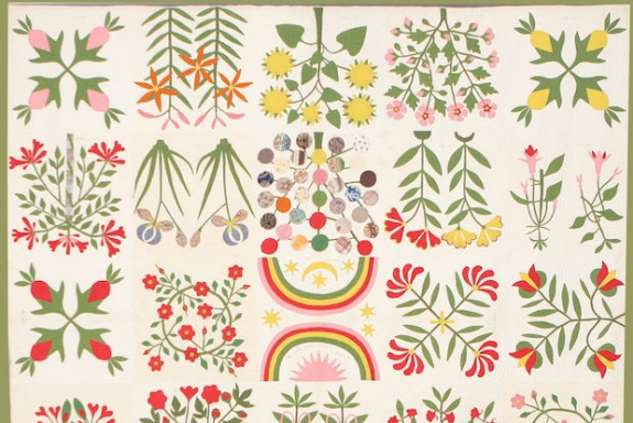 Quilt from the Shenandoah Valley, 1859.