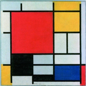 Piet Mondrian&#039;s &#039;Composition with Large Red Plane, Yellow, Black, Gray and Blue,&#039; 1921.