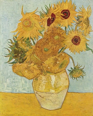 Vincent van Gogh&#039;s sunflowers from 1888. 