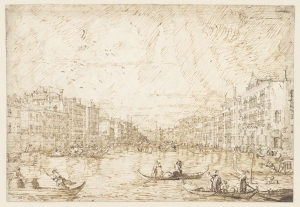 A drawing of Venice by Canaletto.
