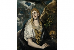 El Greco&#039;s &#039;The Penitent Magdalene,&#039; circa 1580-1585.