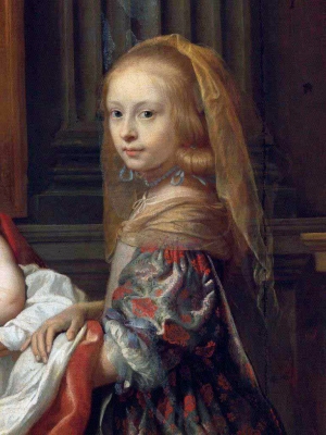 Detail of Charles Le Brun’s &#039;A Portrait of Everhard Jabach and Family.&#039; 