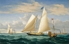 Fitz Henry Lane's Yacht America from Three Views: Vessel Portrait or Artists's Concept