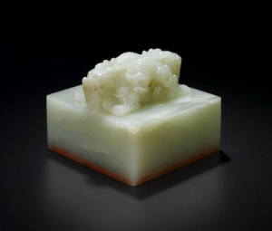 Imperial-style &#039;double dragon&#039; white jade seal, Qing Dynasty, sells for $3.5 million