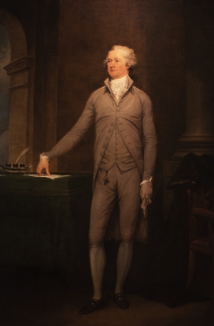 John Trumbull&#039;s portrait of Alexander Hamilton.
