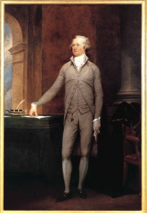 John Trumbull&#039;s portrait of Alexander Hamilton, 1792.