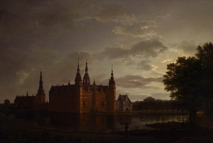 Johan Christian Dahl&#039;s &#039;Frederiksborg Castle by Moonlight,&#039; 1817.