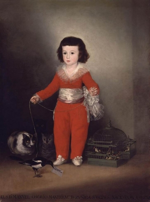 Francisco de Goya&#039;s portrait of Manuel Osorio Manrique de Zuñiga, 1787-88.