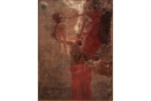 Gustav Klimt&#039;s &#039;Die Medizin (Kompositionsentwurf),&#039; 1897-98.