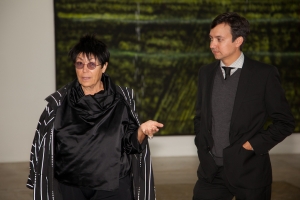 Collector Mera Rubell, left.