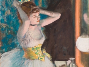 Edgar Degas&#039; &#039;Dancer in Her Dressing Room,&#039; circa 1879.