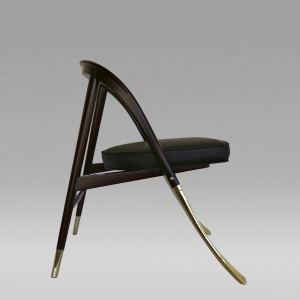 Rare &quot;A&quot; Chair by Edward Wormley for Dunbar, c. 1950. 