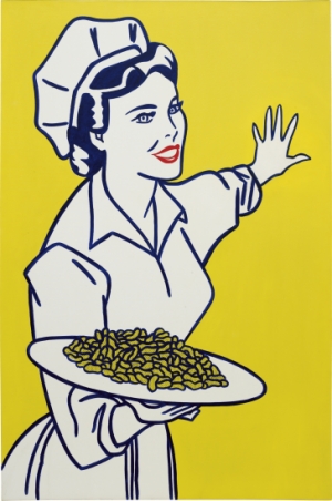 Roy Lichtenstein&#039;s &#039;Woman with Peanuts,&#039; 1962.