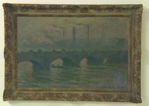 Claude Monet&#039;s painting of Waterloo Bridge, London, 1903.