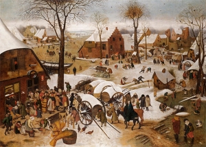 &#039;The Census at Bethlehem,’ circa 1611, by Pieter Brueghel the Younger.
