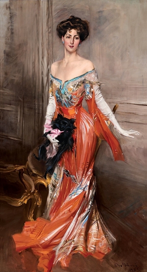 Giovanni Boldini (1842–1931), Elizabeth Drexel Lehr, Paris, 1905. Oil on canvas, 46 x 86 inches. The Elms.