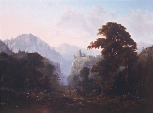 Robert Duncanson&#039;s &#039;Landscape with Ruin,&#039; circa 1853.
