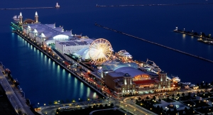 Chicago&#039;s Navy Pier where the Chicago International Art, Antique &amp; Jewelry Show will be held.