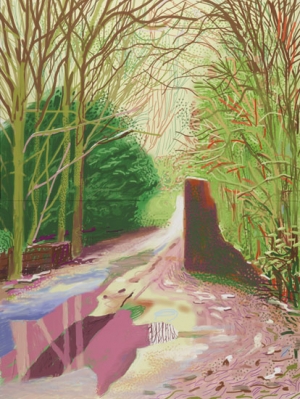 David Hockney&#039;s &#039;The Arrival of Spring in Woldgate, East Yorkshire in 2011.&#039;