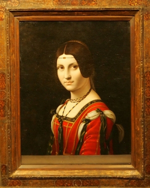 La Belle Ferronière was under disbute over its attribution to Leonardo da Vinci