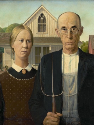 Grant Wood&#039;s &#039;American Gothic.&#039;