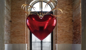 Jeff Koons &quot;Hanging Heart.&quot;