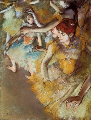 Edgar Degas&#039; &#039;Ballet Dancers on the Stage,&#039; 1883.