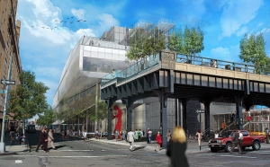 A rendering of the Whitney Museum of American Art&#039;s new location in downtown Manhattan.