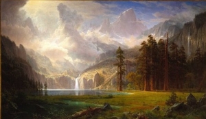 Albert Bierstadt&#039;s &#039;Mount Whitney,&#039; circa 1877.