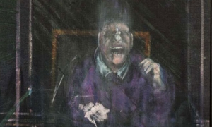 A detail from Francis Bacon&#039;s &#039;Untitled (Pope),&#039; circa 1954, which sold for nearly $30 million at Sotheby&#039;s is 2012..